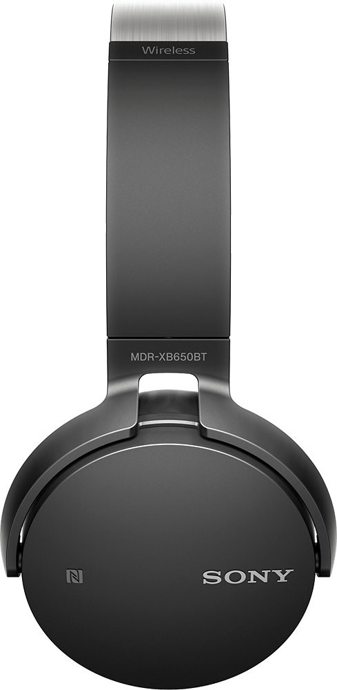 Sony MDR XB650BT Bluetooth Wireless Over-Ear Headphones with Mic and NFC - Black