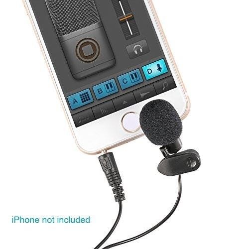Neewer 10X 3.5mm Hands Free Computer Clip on Mini Lapel Microphone