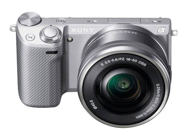 Sony 16.1 MP Mirrorless Digital Camera with 18-55mm Lenses Wi-Fi WiFi Compact Interchangeable Lens